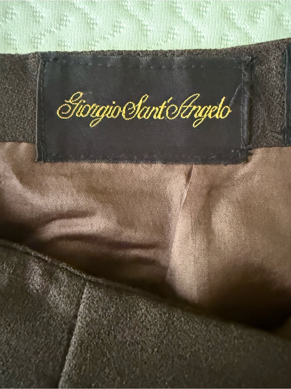 Women’s Classic Brown Skirt 100% Wool - Picture 3 of 4